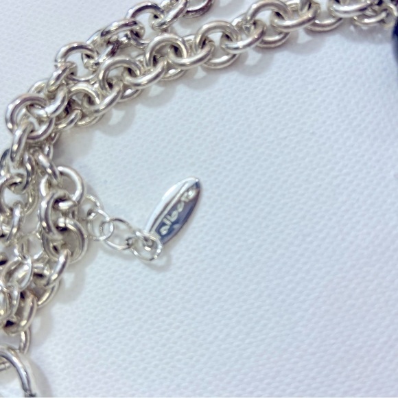 Talbots Black Large Beaded Chunky Statement Necklace - Picture 3 of 9